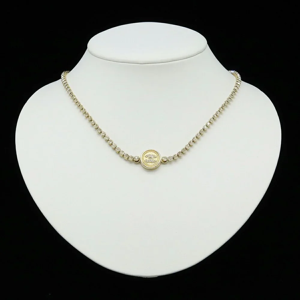 CHANEL Gold Logo Necklace